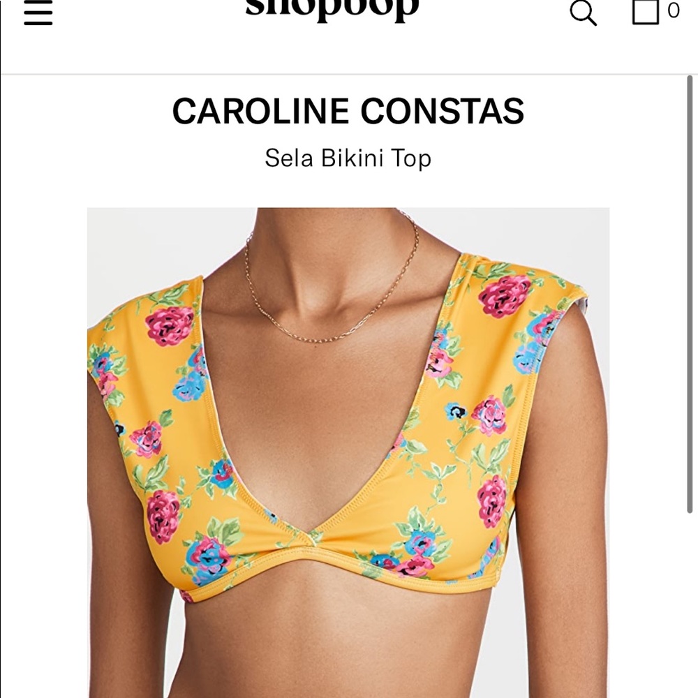 CAROLINE CONSTAS Sela Bikini Top (Large)